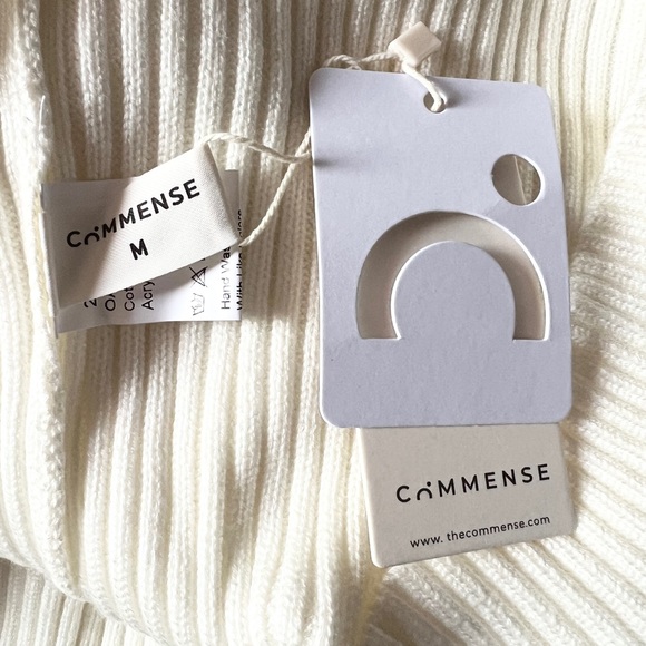 Commense Solid High Neck Split Ribbed Knit Two Pieces Skirt Set - Picture 15 of 16